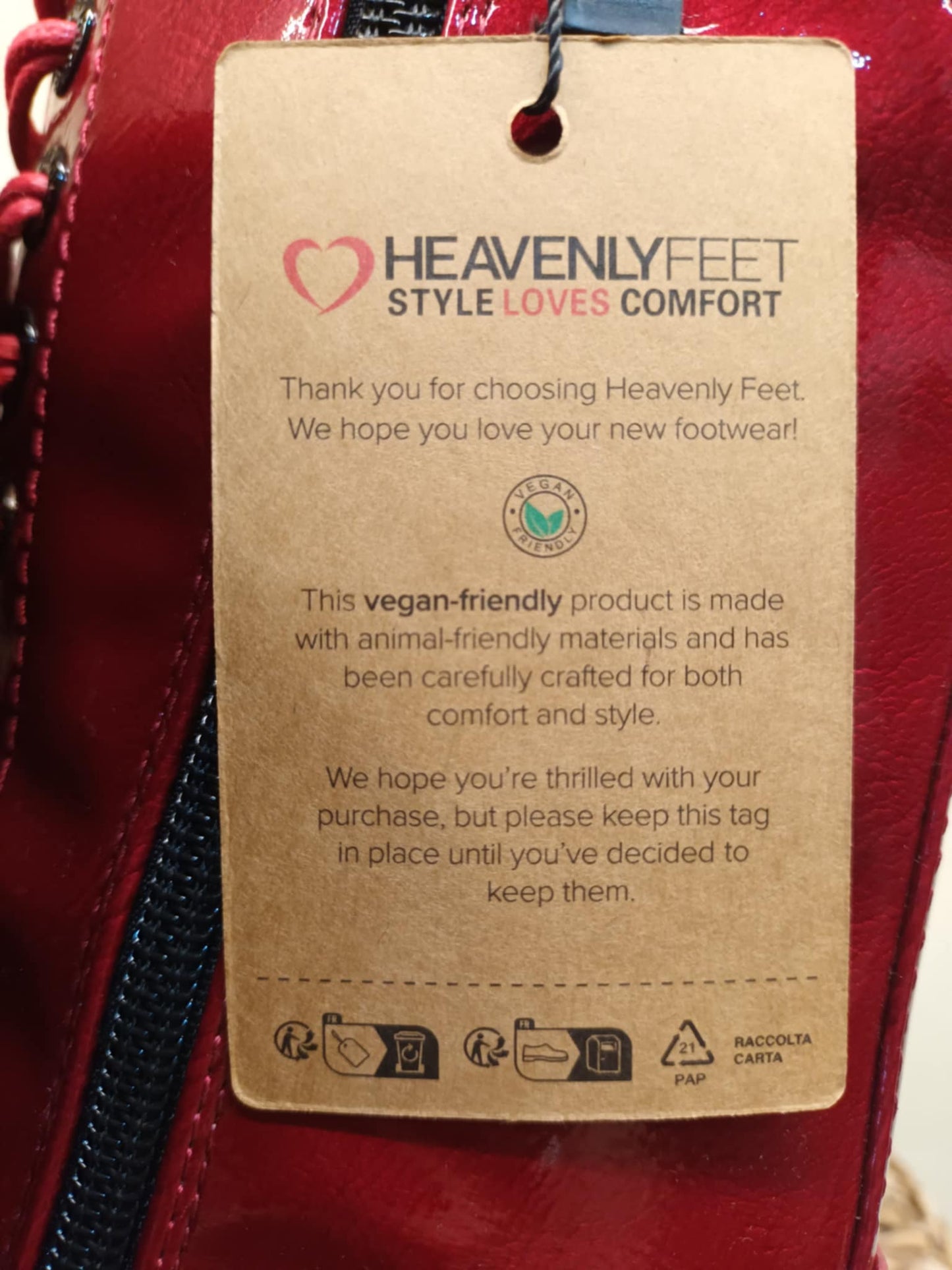 THE 'ROSA' STUNNING SCARLET FLORAL EMBROIDERED LACE UP SUPER COMFORT BOOTS VEGAN FRIENDLY
