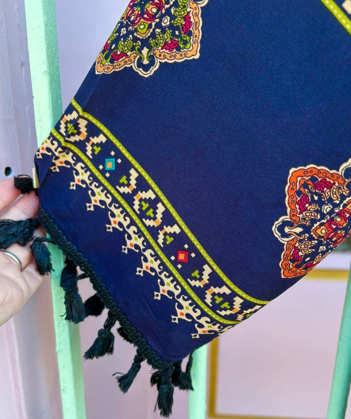 THE 'BOHO TRAVELLER' STUNNING ETHNIC PATCHWORK PRINT LIGHTWEIGHT KAFTAN STYLE JACKET/COVER UP