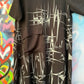 THE 'CAMDEN' URBAN STREET STYLE OVERSIZED POCKET DETAIL ASYMMETRIC HEM ABSTRACT PRINT DRESS