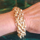 THE 'CARRIE' EXQUISITE MULTI CHAIN STATEMENT BRACELET IN SILVER OR GOLD