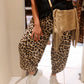 PANTALONES COCODRILO CON CINTURA ELÁSTICA Y ESTAMPADO DE LEOPARDO SUPERSUAVE 'ROXY'