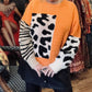 THE 'HOTCHPOTCH LEOPARD' COSY FEEL FLUFFY KNIT IN PINK OR ORANGE