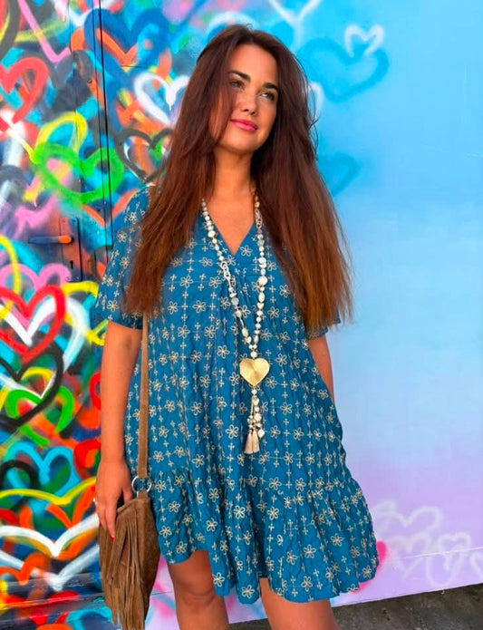 THE 'ESME' BRODERIE ANGLAISE DRESS WITH CUTE POCKETS FROM OUR EXCLUSIVE SPANISH COLLECTION