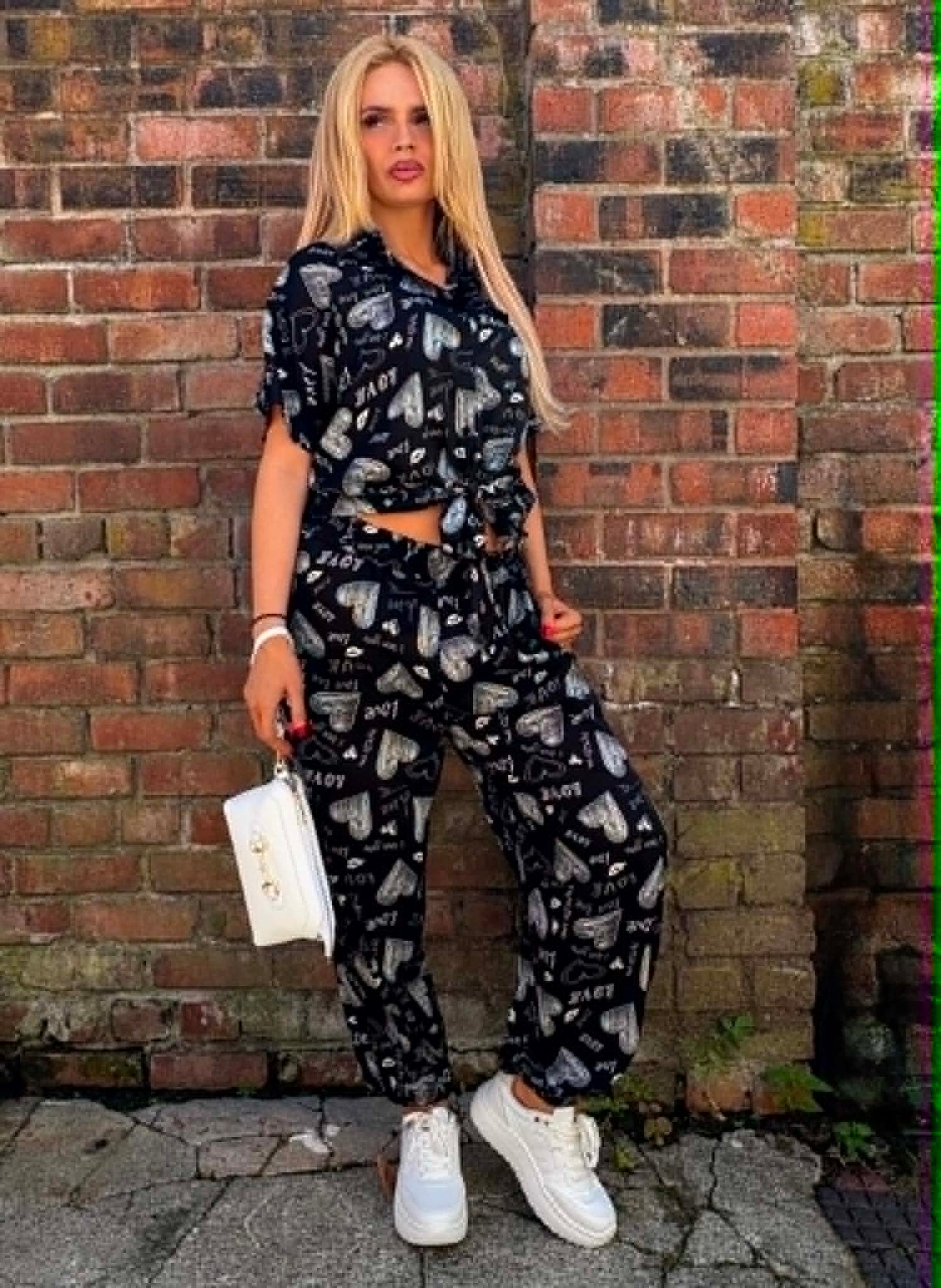 THE 'LOVE & GRAFFITI' URBAN STYLE TWO PIECE LIGHTWEIGHT SUMMER SUIT FROM OUR PARISIAN COLLECTION