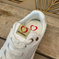 THE 'KARMA' ULTRA LIGHTWEIGHT SUPER COMFORT CLASSIC PLATFORM TRAINER WITH CUTE STITCH HEART DETAIL