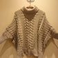 THE 'COASTAL GLOW' EXQUISITE QUALITY FUNNEL NECK CABLE KNIT WITH SPLIT DETAIL HEMLINE