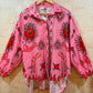 THE 'MYSTIC LOVE' CANDY PINK HEARTS & CELESTIAL SUN PRINT STATEMENT OVERSIZED SHIRT