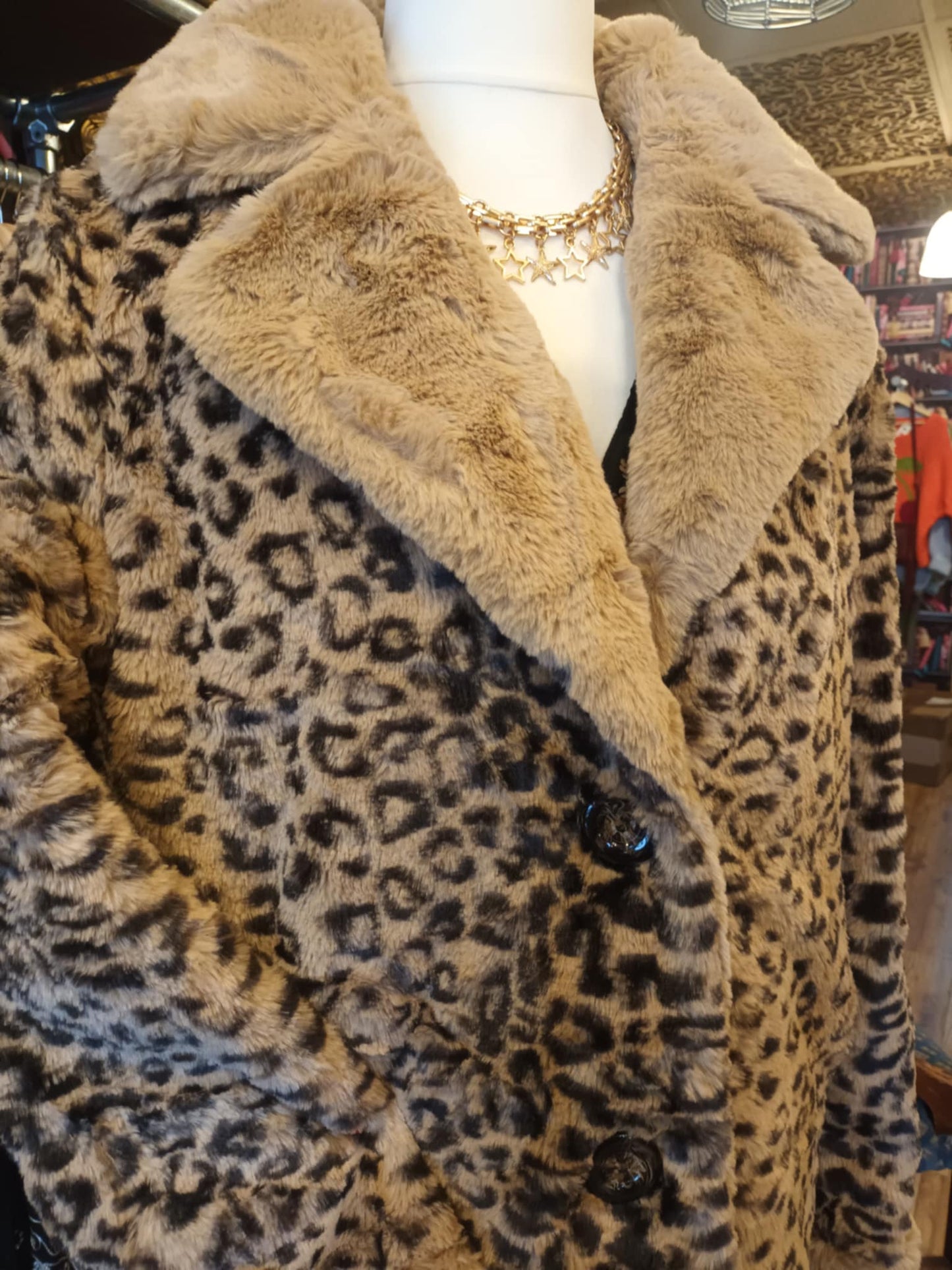 THE 'LEONA' EXQUISITELY SOFT PLUSH LEOPARD FAUX FUR COAT IN PINK OR BEIGE