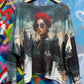 THE 'FRENCHIE' LIGHTWEIGHT RELAXED FIT KNITTED TOP WITH PARISIAN LADY PRINT