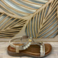 THE 'GOA' STUNNING JEWEL EMBELLISHED SUPER COMFORT CUSHION SOLE T BAR SANDAL