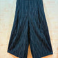 THE 'CITY GIRL' EXQUISITE QUALITY PINSTRIPE WIDE LEG TROUSERS WITH POCKETS