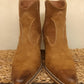 THE 'SAVANNAH' CLASSIC STITCH DETAIL WESTERN STYLE ULTRA COMFORT BOOT IN CHESTNUT BROWN