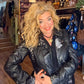 THE 'ROCK AND ROSES' STUNNING BIKER JACKET WITH BEAUTIFUL EMBROIDERED ROSES AND STUDDED DETAIL.