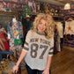THE 'SPORT AND SEQUINS' SASSY SEQUIN AMERICAN SPORTY TOP WITH SEQUIN SHIMMERS THREE STYLES AVAILABLE