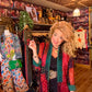 THE 'STEVIE' STUNNING BOHO 70'S STYLE JEWEL COLOURED PATCHWORK PRINT SOFT FEEL JACKET