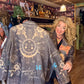 THE 'FRIDA'S RAINBOW' STUNNING STATEMENT BLAZER FEATURING FRIDA, BUTTERFLIES AND CELESTIAL SUNS