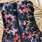THE 'PANSY' STUNNING MULTI PANSY PATTERN LACE UP SUPER COMFORT LACE UP/ZIP BOOTS VEGAN FRIENDLY