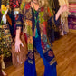 THE 'BOHO TRAVELLER' STUNNING ETHNIC PATCHWORK PRINT LIGHTWEIGHT KAFTAN STYLE JACKET/COVER UP