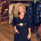THE 'MARIA' FABULOUSLY FLATTERING ESSENTIAL BLACK MAXI DRESS WITH POCKETS FROM OUR EXCLUSIVE SPANISH COLLECTION