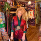 THE 'STEVIE' STUNNING BOHO 70'S STYLE JEWEL COLOURED PATCHWORK PRINT SOFT FEEL JACKET