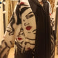 THE 'PARISIAN MISS' BEAUTIFUL EDGE TO EDGE BOUCLE COAT IN A QUIRKY IMPRESSIONIST PRINT FROM OUR MADE IN ITALY COLLECTION