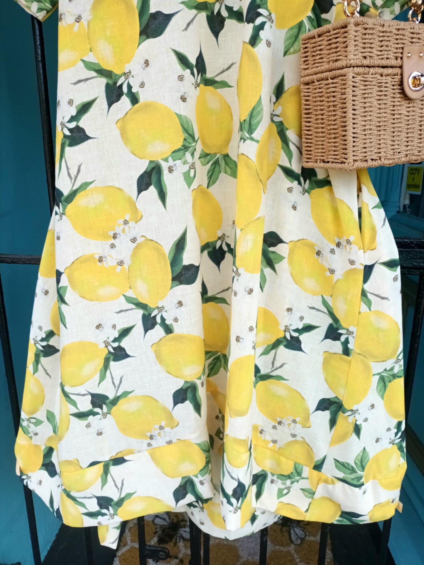 THE 'WHEN LIFE GIVES LEMONS' BEAUTIFUL SOFT FEEL SUMMER DAY DRESS WITH POCKETS
