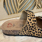 THE 'ZANZIBAR' FUNKY LEOPARD PRINT SUPER COMFORT MEMORY FOAM SLIDERS