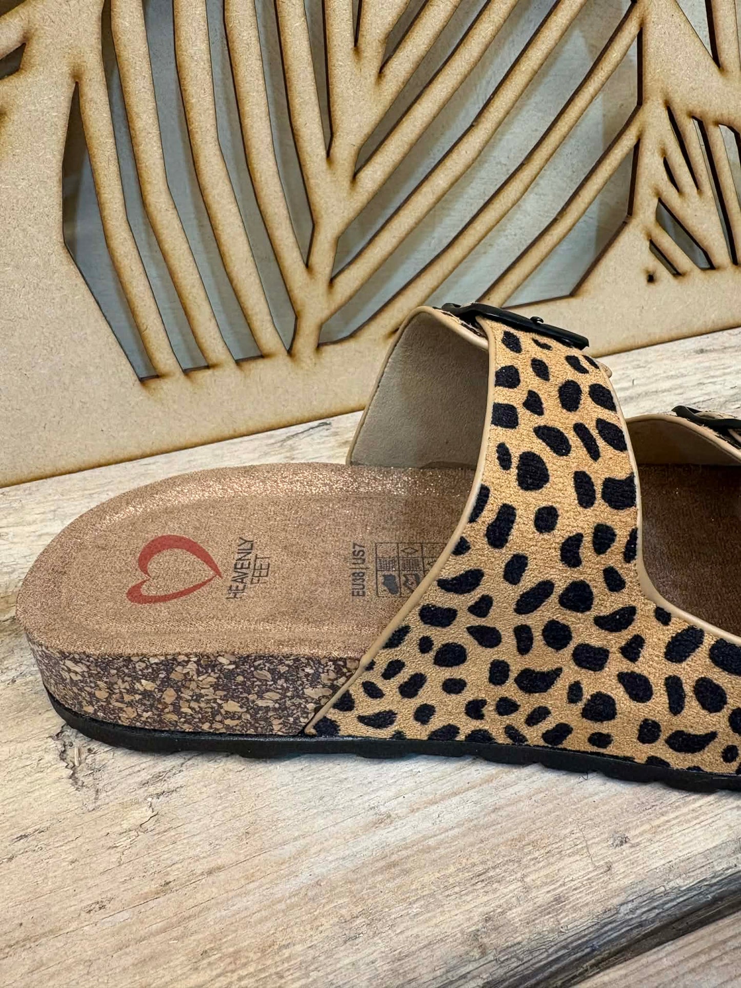 THE 'ZANZIBAR' FUNKY LEOPARD PRINT SUPER COMFORT MEMORY FOAM SLIDERS