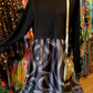 THE 'DECO' BEAUTIFULLY VERSATILE ART DECO PRINT COCOON DRESS WITH POCKETS