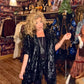 THE 'RUMOURS' ULTIMATE BOHO STYLE STUNNING VELVET DEVORE FRINGED KIMONO
