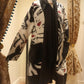 THE 'PARISIAN MISS' BEAUTIFUL EDGE TO EDGE BOUCLE COAT IN A QUIRKY IMPRESSIONIST PRINT FROM OUR MADE IN ITALY COLLECTION