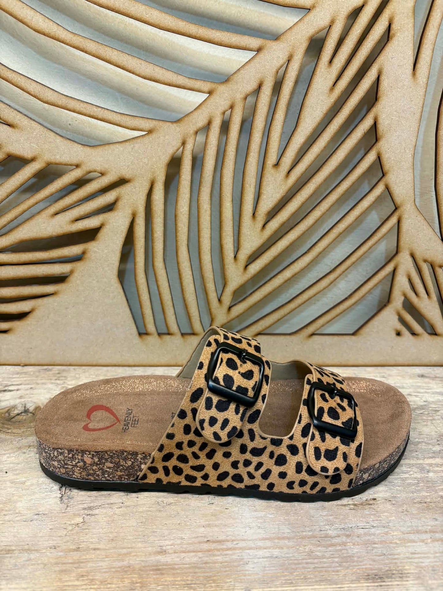 THE 'ZANZIBAR' FUNKY LEOPARD PRINT SUPER COMFORT MEMORY FOAM SLIDERS