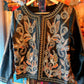 THE 'CLAUDIA' ELEGANT FAUX LEATHER STUDDED AND RICHLY EMBROIDERED JACKET