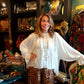 EL IMPRESIONANTE TOP DE MURCIÉLAGO ESTILO VINTAGE 'ANNIE' CON VOLANTES Y DETALLES DE ENCAJE EN CINCO COLORES A elegir