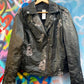 THE 'ROCK AND ROSES' STUNNING BIKER JACKET WITH BEAUTIFUL EMBROIDERED ROSES AND STUDDED DETAIL.