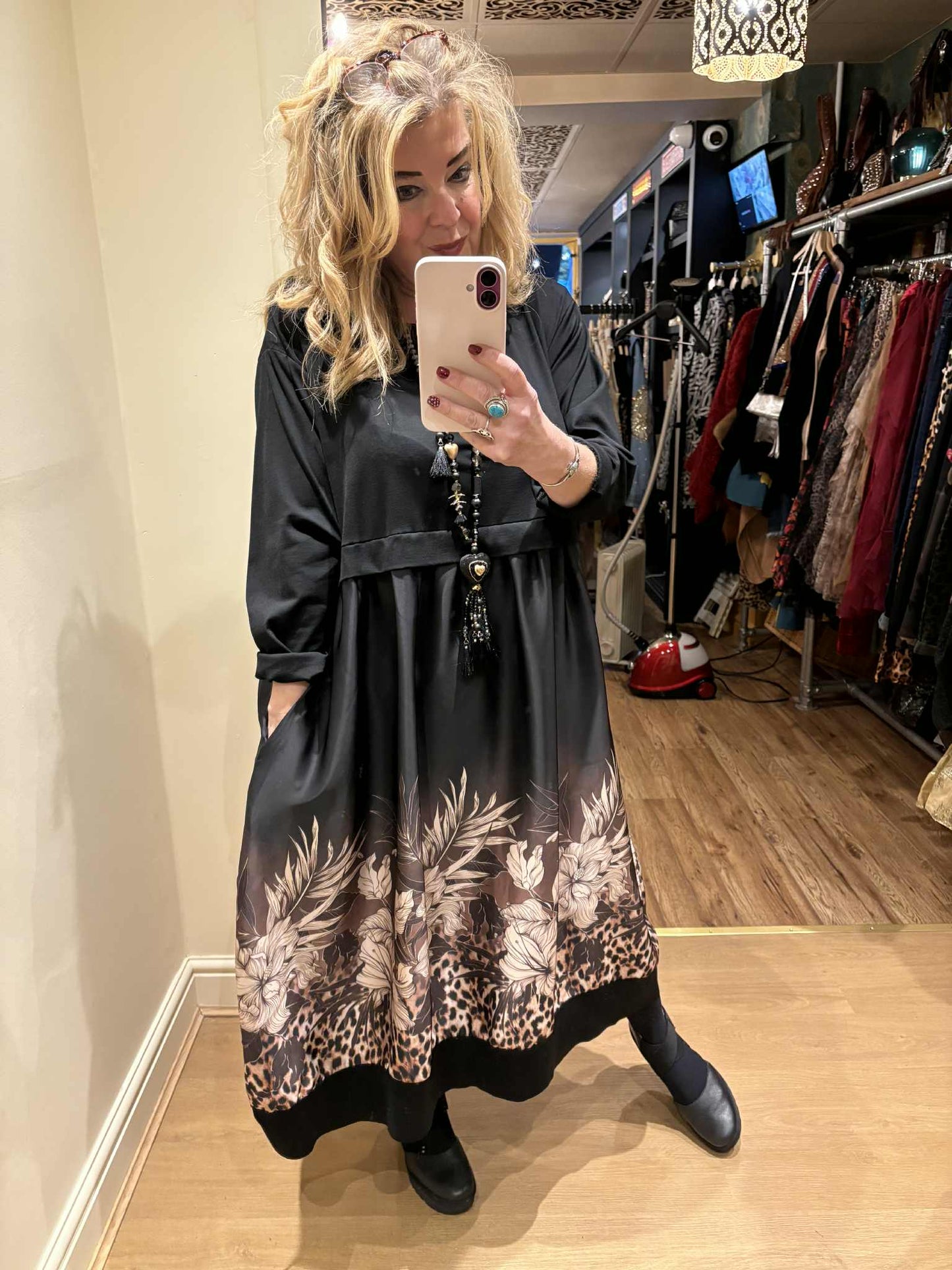 THE 'DEMI' BEAUTIFULLY FLATTERING LUXE SATIN SKIRTED COCOON DRESS ASSORTED PRINTS AVAILABLE