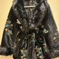 THE 'KIKI' LUXURIOUS VELVET COAT WITH STUNNING SEQUIN, FAUX FUR AND EMBROIDERED DETAIL