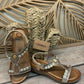 THE 'GOA' STUNNING JEWEL EMBELLISHED SUPER COMFORT CUSHION SOLE T BAR SANDAL
