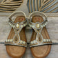 THE 'GOA' STUNNING JEWEL EMBELLISHED SUPER COMFORT CUSHION SOLE T BAR SANDAL