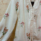 THE 'HERITAGE' BEAUTIFUL LINEN BLEND DELICATELY EMBROIDERED BLOUSE WITH LACE DETAIL