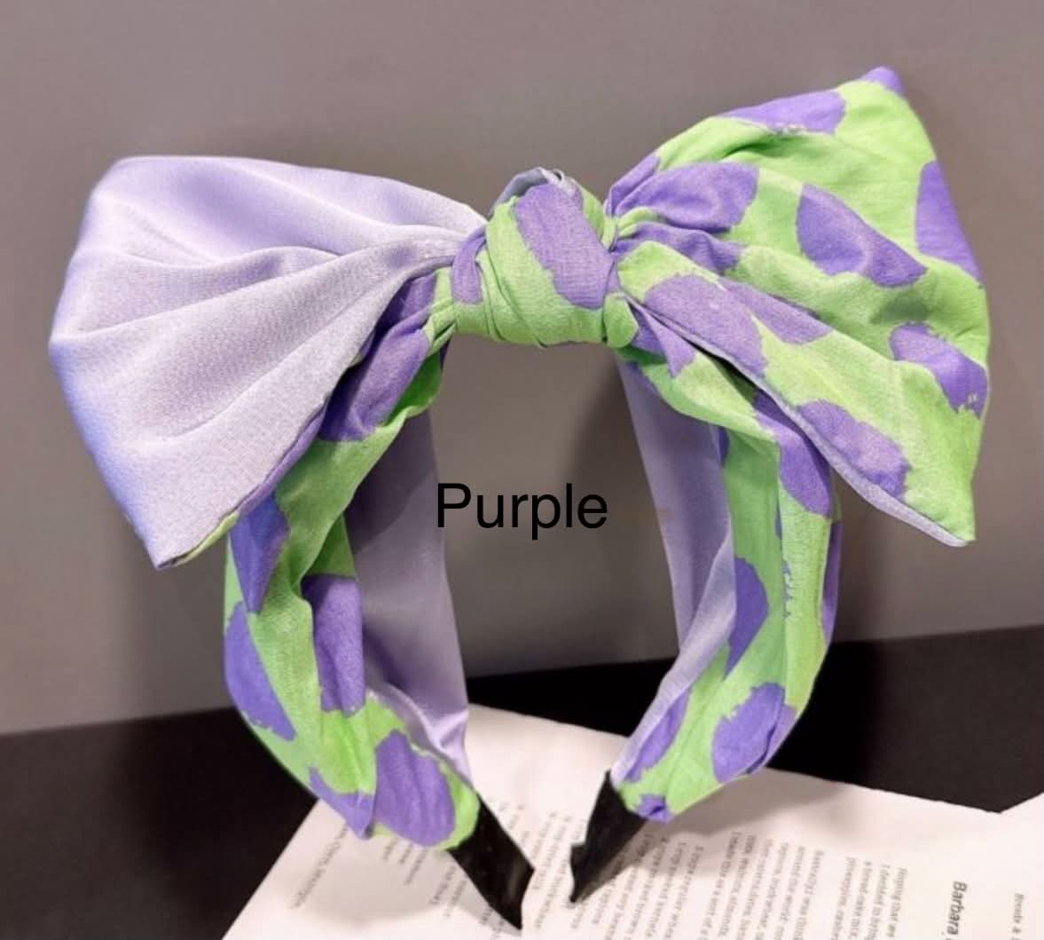 THE 'SASSY' STUNNING OVERSIZED STRUCTURED BOW HAIRBAND ASSORTED PRINTS & COLOURS