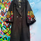THE 'RENEE' STUNNING TEDDY BEAR BORG FULLY LINED COAT WITH STUNNING EMBROIDERED SLEEVES
