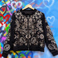 THE 'TWILIGHT ROCKS' STUNNING RICHLY BEADED, SEQUINNED AND EMBROIDERED ZIP FRONT BOMBER JACKET