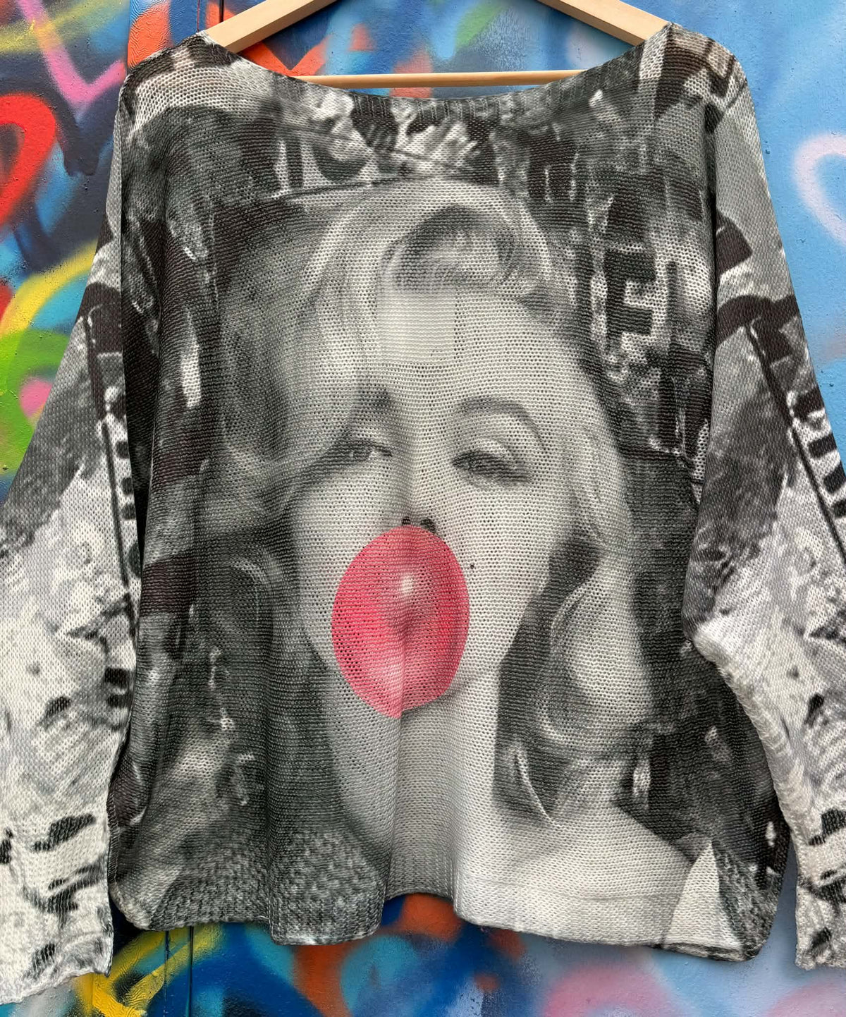 THE 'BOMBSHELL' FABULOUS MARILYN MONROE PRINTED LIGHTWEIGHT RELAXED KNIT