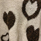 THE 'JOLLY HEARTS' COSY OVERSIZED SNUGGLE JUMPER IN KHAKI OR CREAM