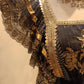 THE 'NATALIA' RICHLY BEADED FLIPPY BOHEMIAN DRESS IN BLACK/GOLD OR CREAM/GOLD FROM OUR SPANISH COLLECTION