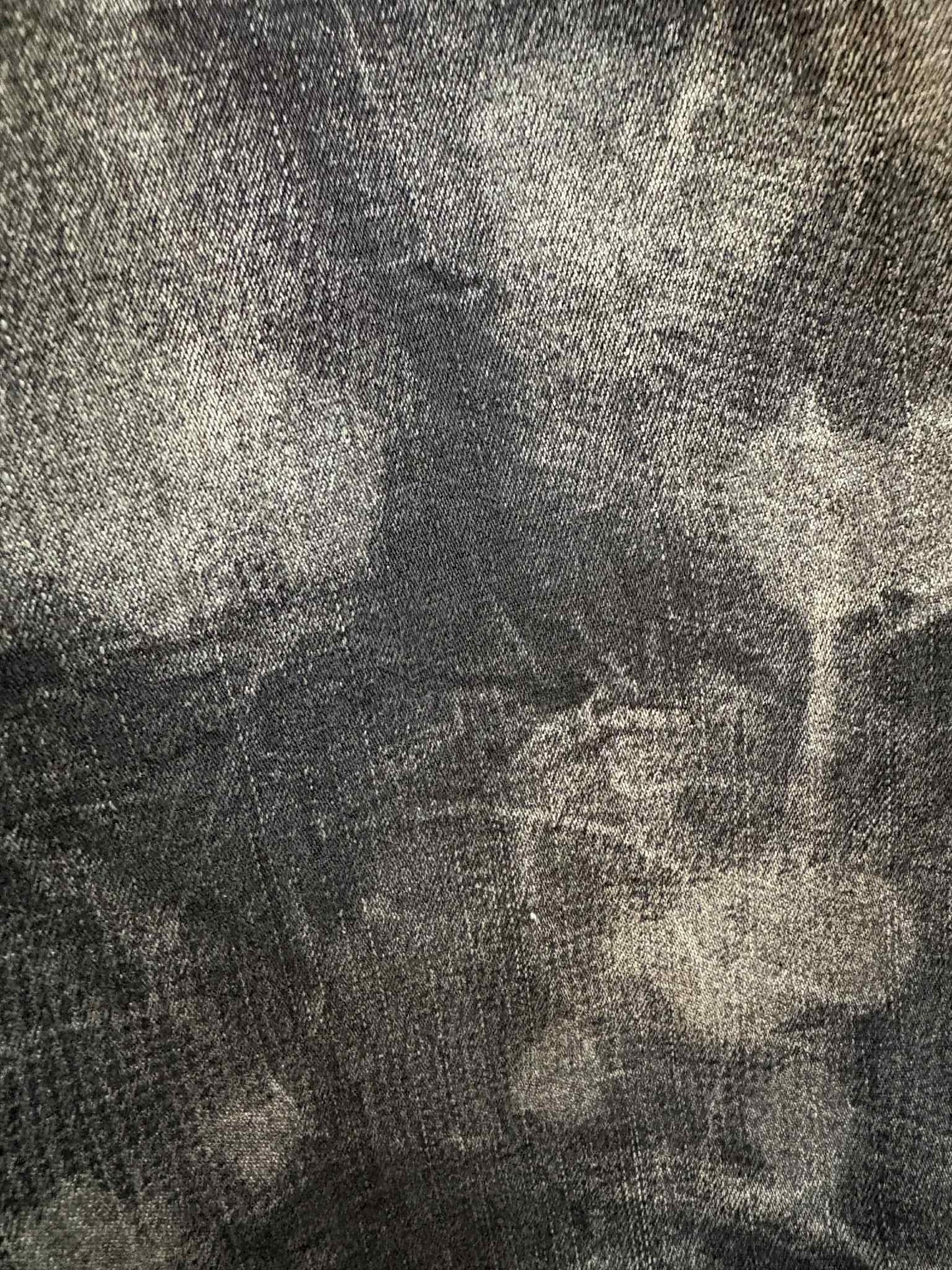 THE 'CHELSEA' BEAUTIFUL CHARCOAL GREY DISTRESSED PRINT BARRELL LEG TROUSERS WITH SLOUCH POCKETS