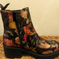 THE 'DAHLIA' STUNNING FLORAL CHUNKY SOLE SUPER LIGHTWEIGHT COMFORT BOOT FROM OUR 'LITE SOLES' RANGE