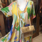 THE 'SUNNY DAZE' FIT AND FLARE V NECK DRESS WITH SUPER SWISHY SKIRT GREEN MIX or PINK MIX