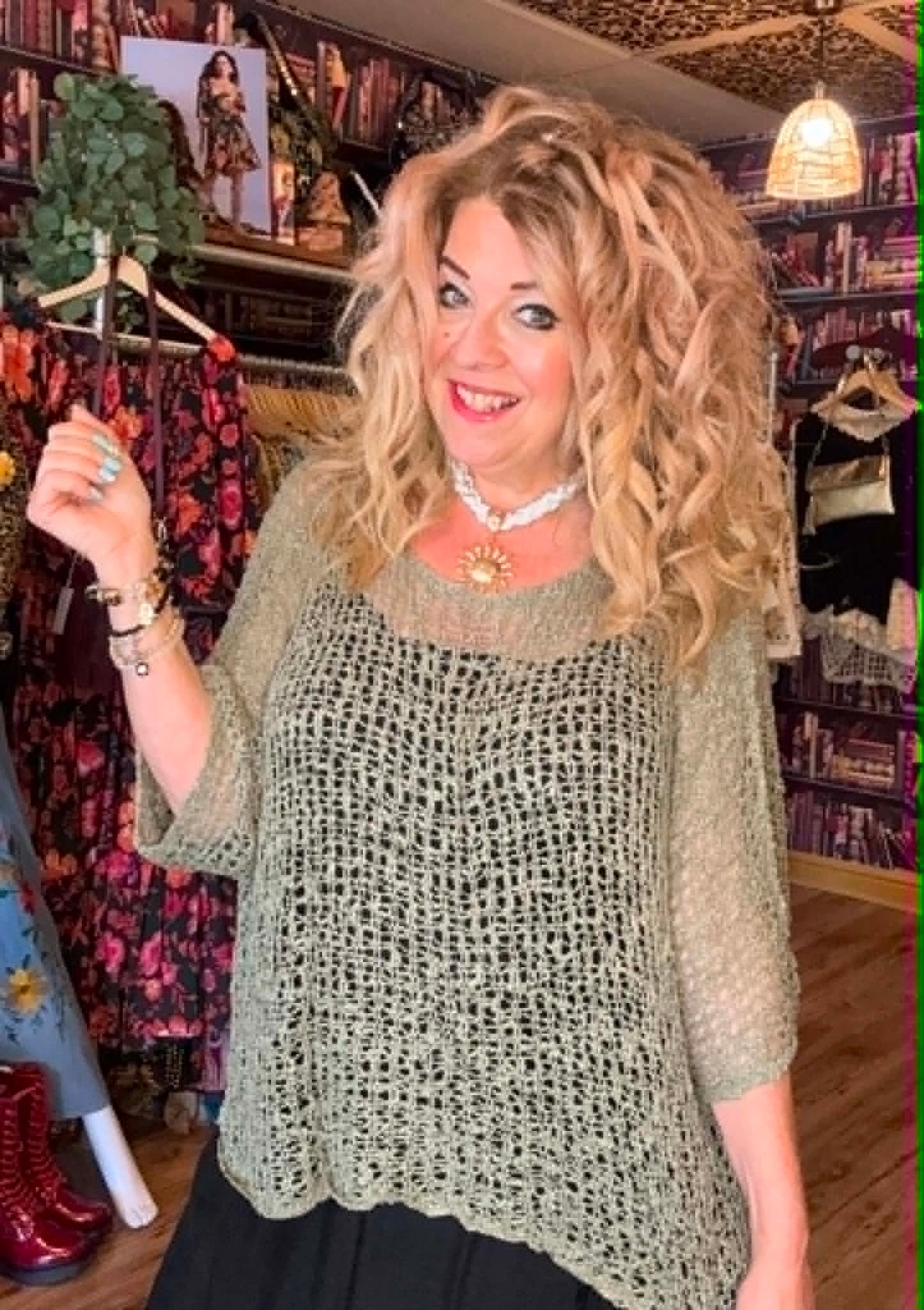 THE 'PIPPA' POPCORN CROCHET LIGHTWEIGHT SUMMER TOP ASSORTED COLOURS